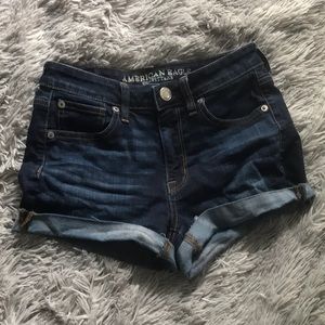 American Eagle high-rise shortie shorts